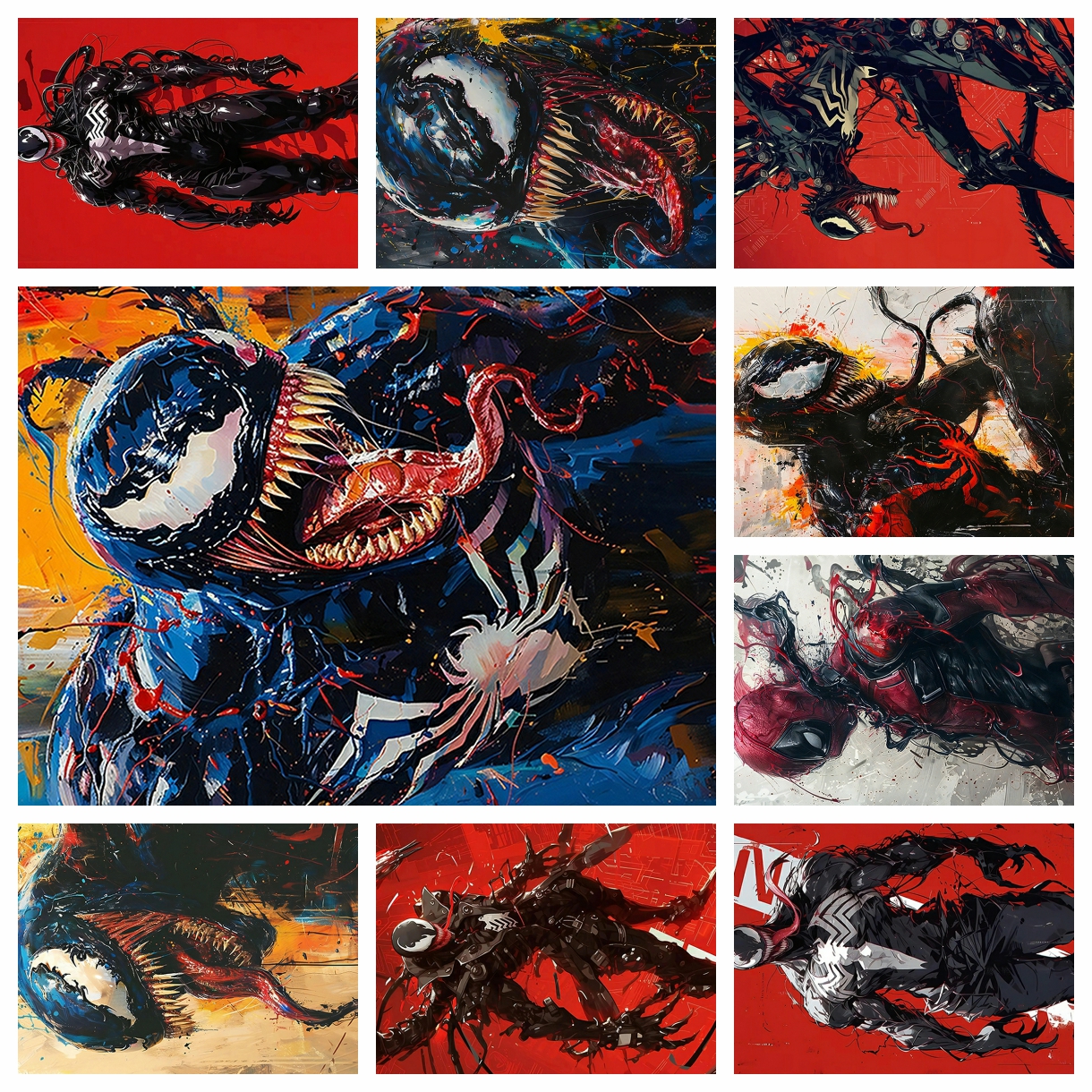 Home Improvement Diy - Anime Marvel venom spider-man Diamond Painting