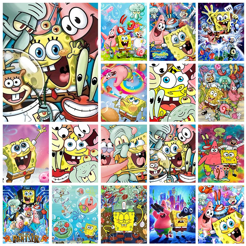 Home Improvement Diy - Handmade DIY SpongeBob Diamond Painting Kit