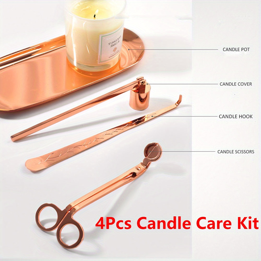Home Improvement Diy - 4pcs/set Luxury Candle Care Kit Stainless