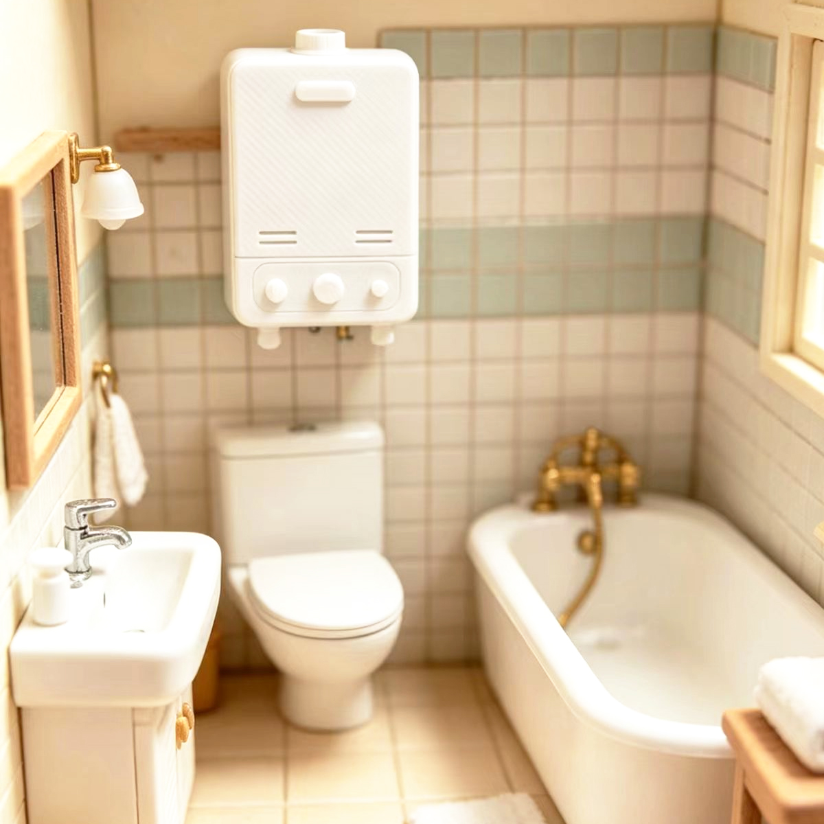 Home Improvement Diy - Miniature Water Heater Model Dollhouse Furniture