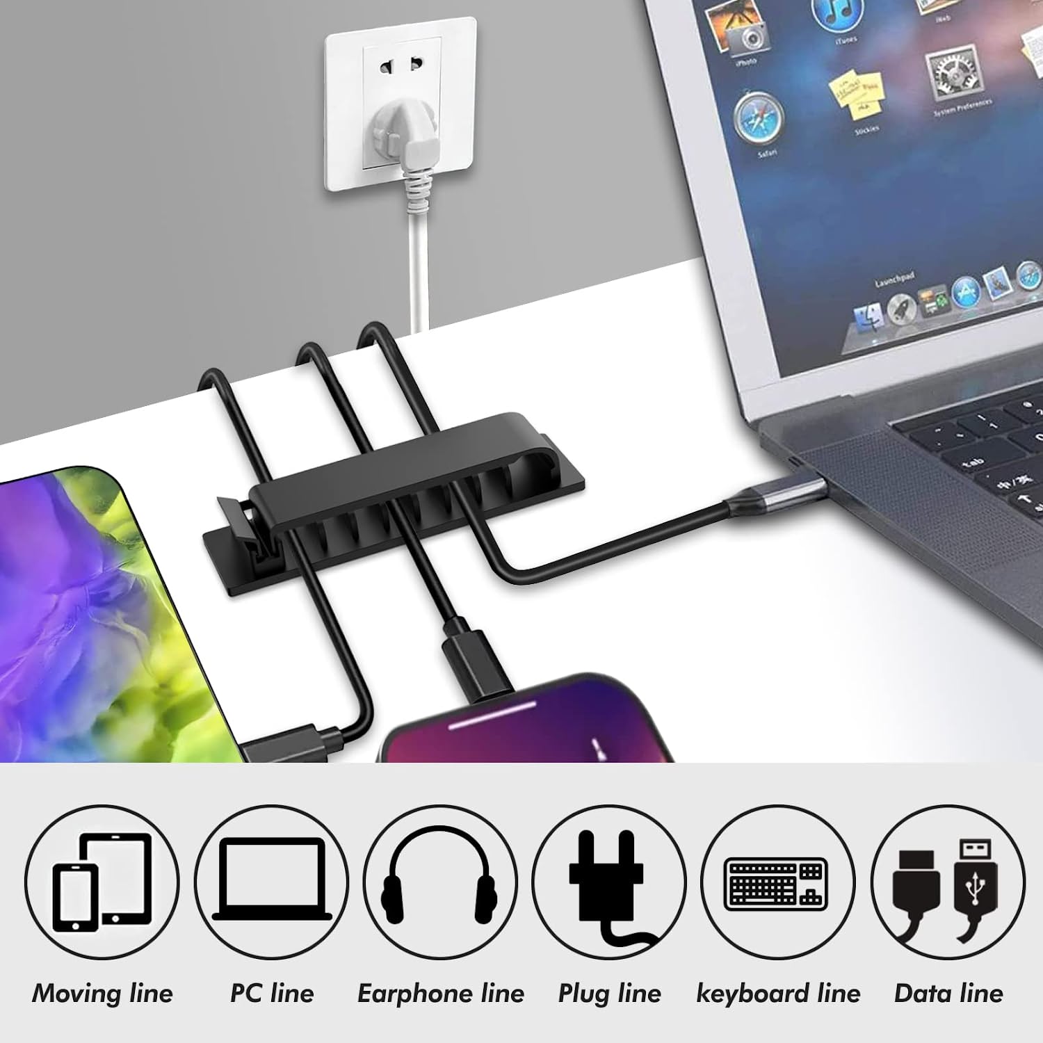 Cable Organizer Self Adhesive  - огляд і ціна Wall Anchor Plastic