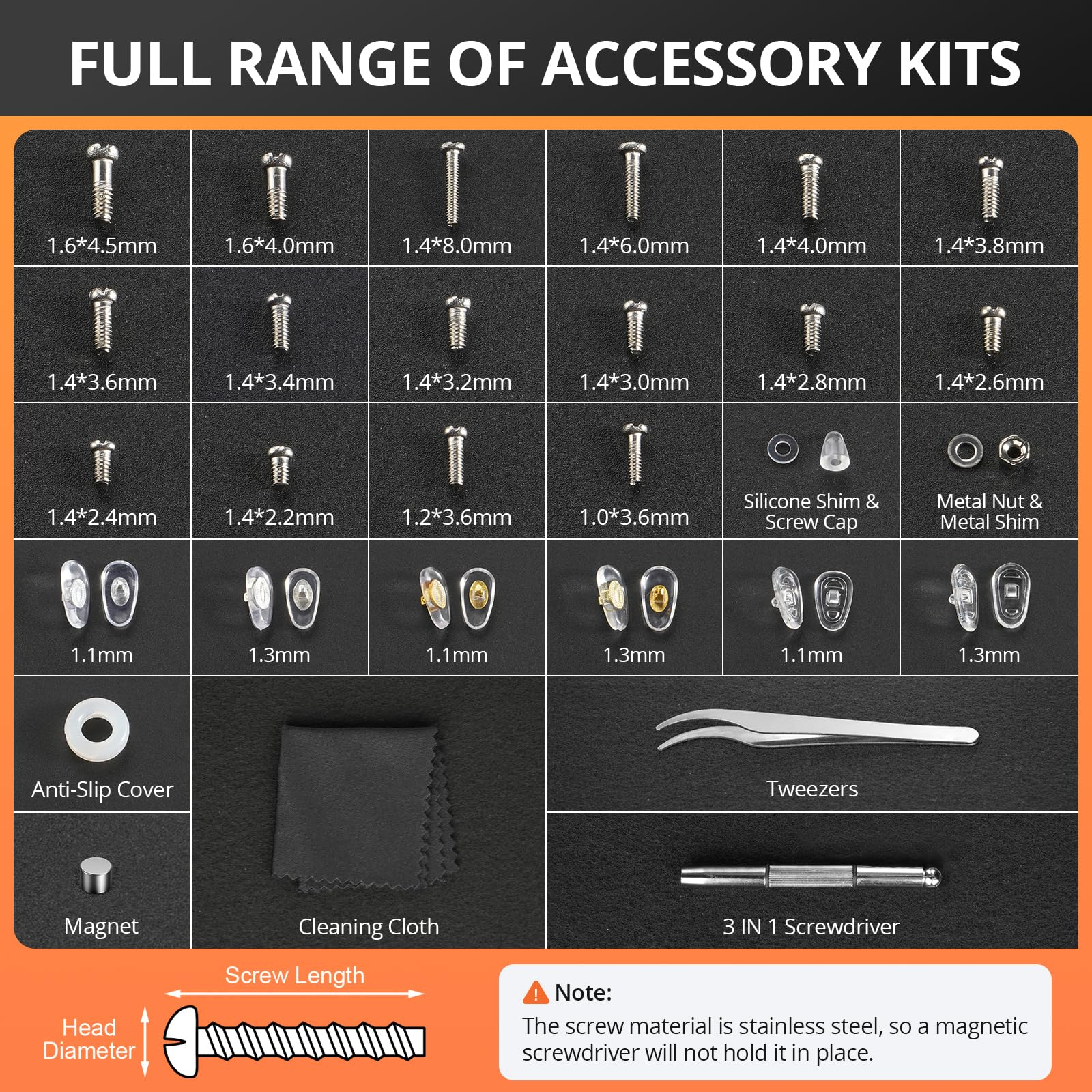 Eyeglass Repair Tool Kit with  - огляд і ціна Screwdriver Set Precision