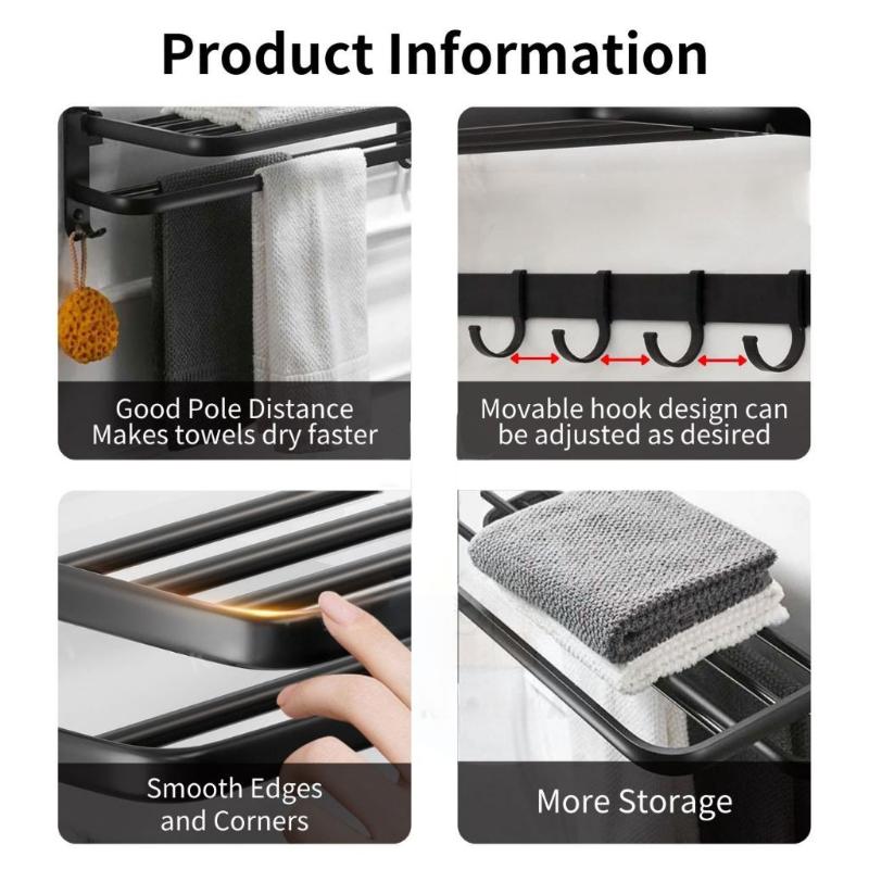 60cm Stainless Steel Towel Rac - огляд і ціна Wall Anchor Plastic