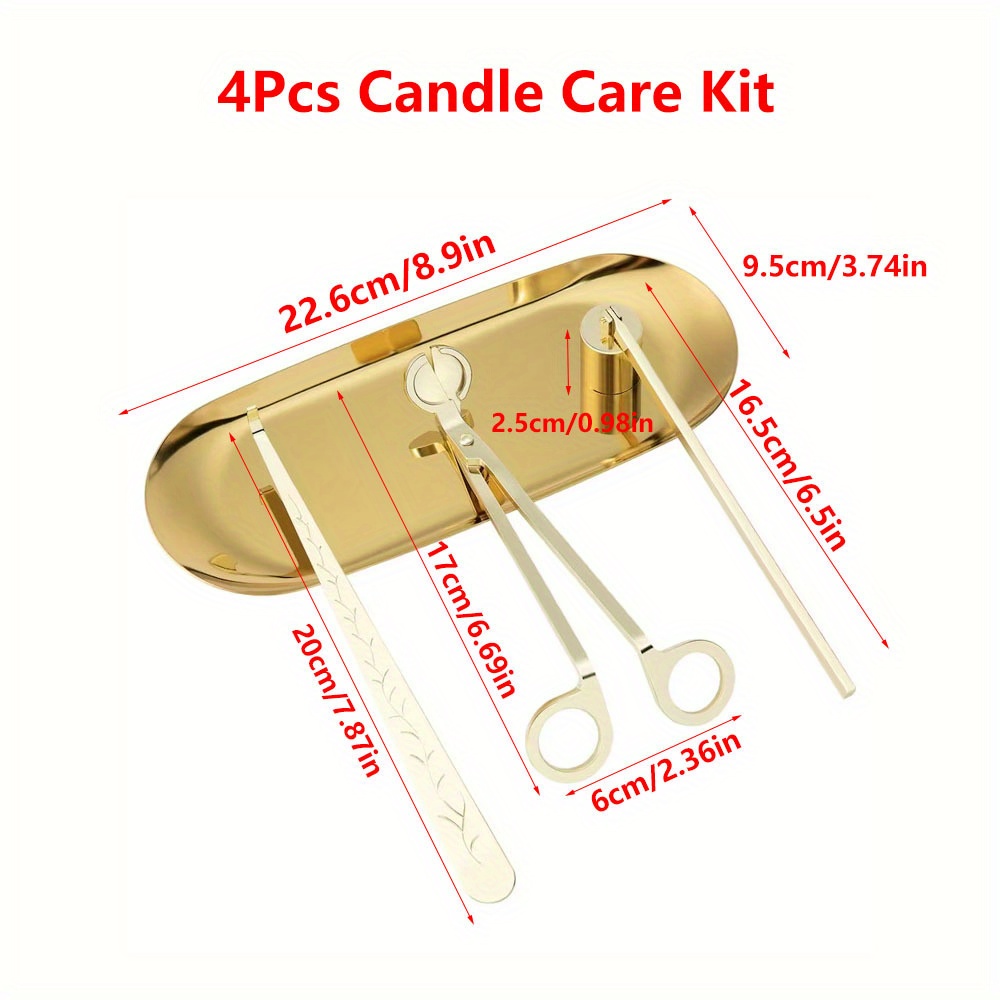 4pcs/set Luxury Candle Care Ki - огляд і ціна Home Improvement Diy